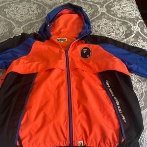 Bape wind breaker size large slightly used great condition